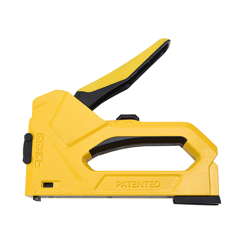 Can a multi-purpose heavy-duty staple gun handle different types of materials effectively?