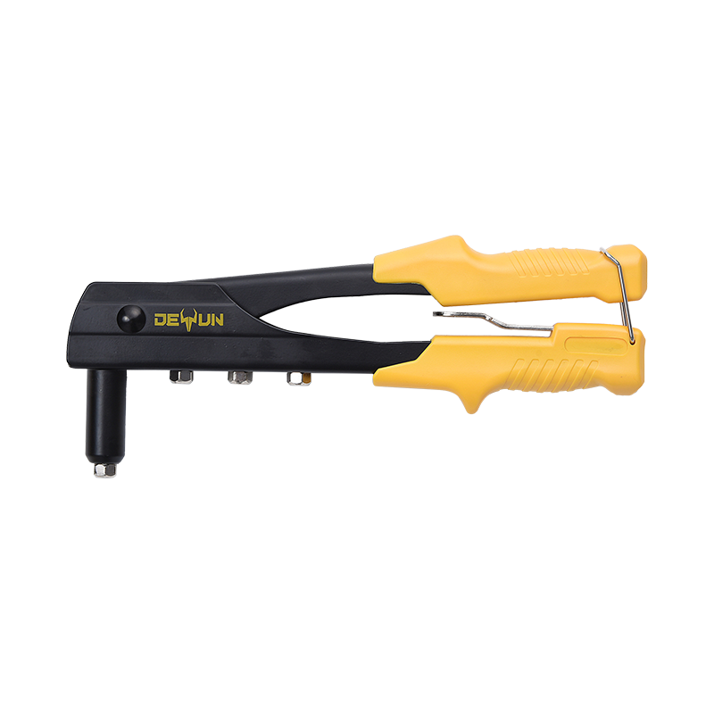 Single steel hand riveter with plastic-covered grips DY-8113