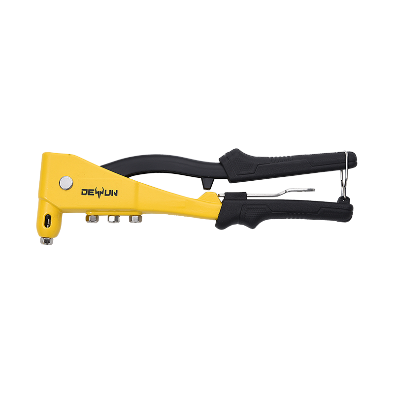 Can the single hand riveter with spring loaded handle be used for riveting tasks of furniture and canvas?